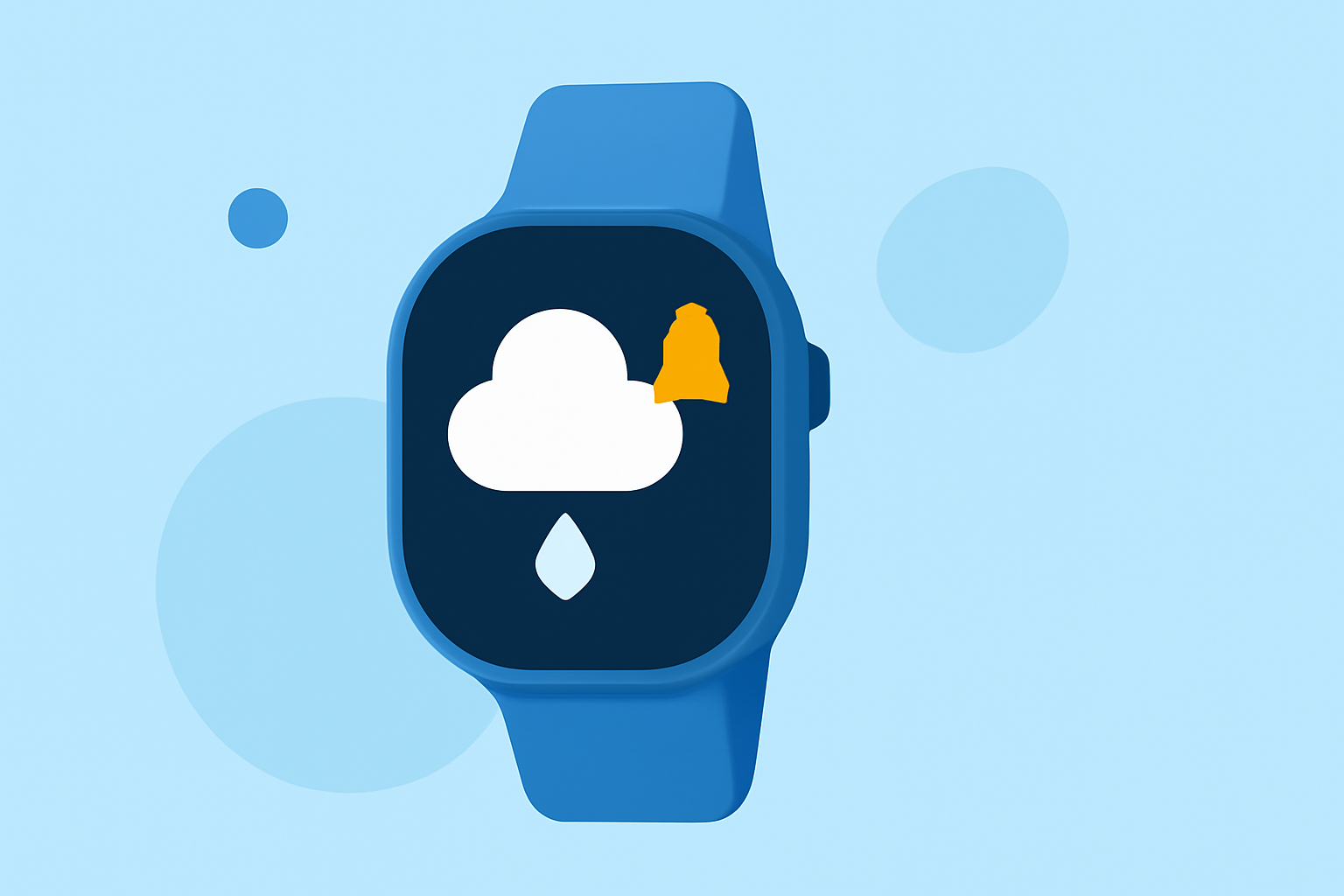 Rain Start Notifications for Beginners on Wear OS