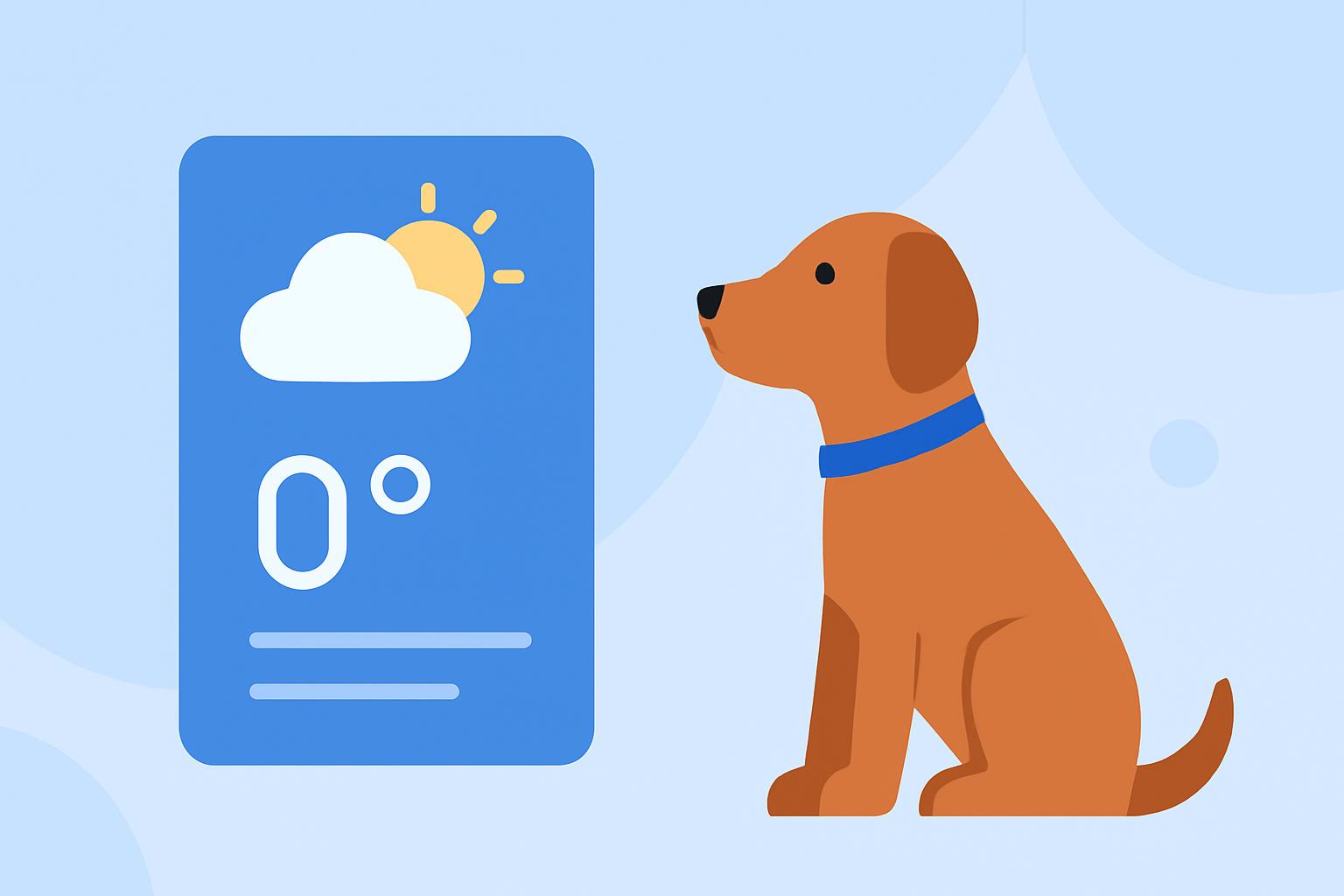 Enhancing Your Pet's Daily Routine with Personalized Weather Widgets