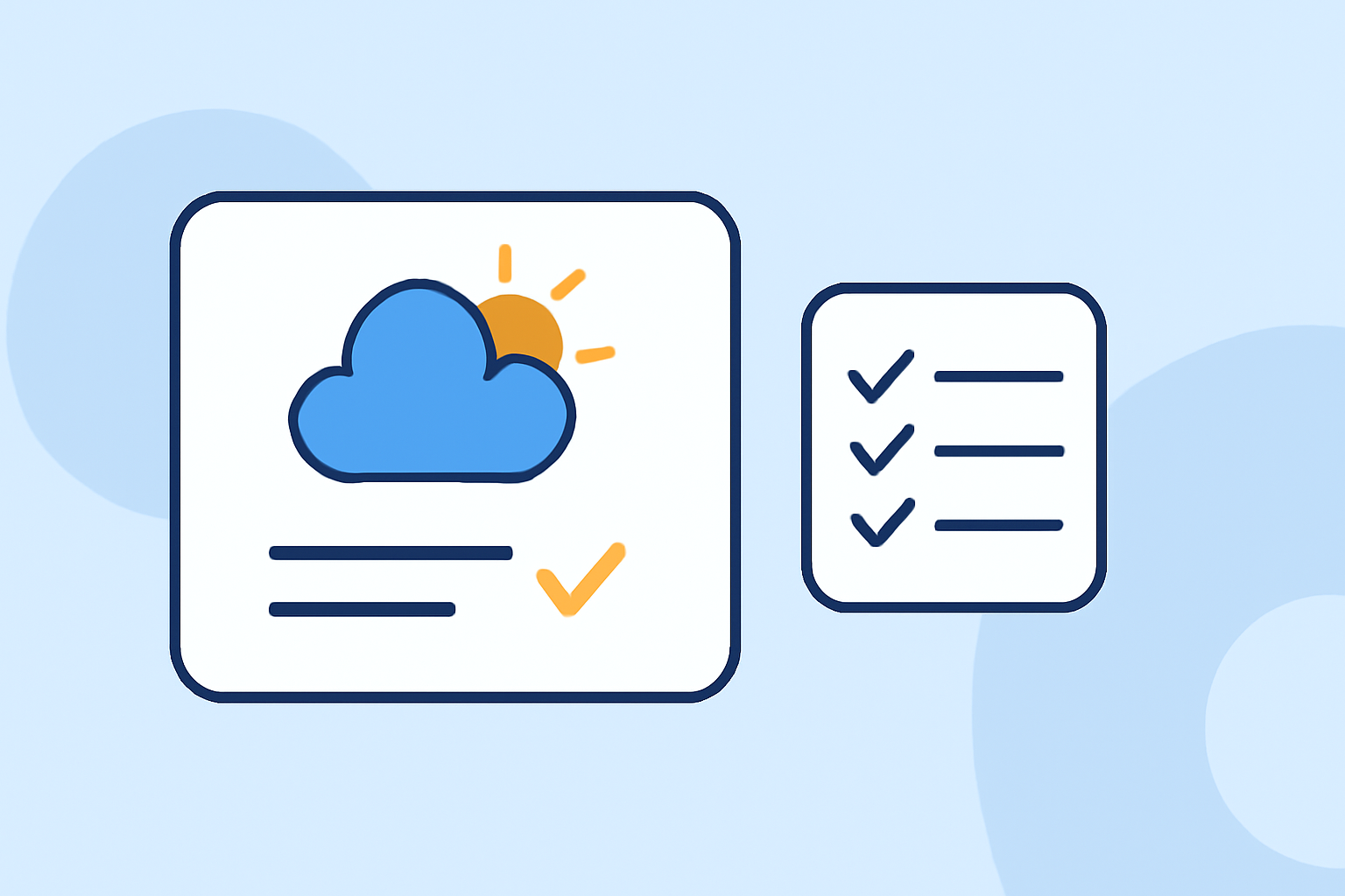 Weather Widget Data Choices Checklist for Outdoor Events