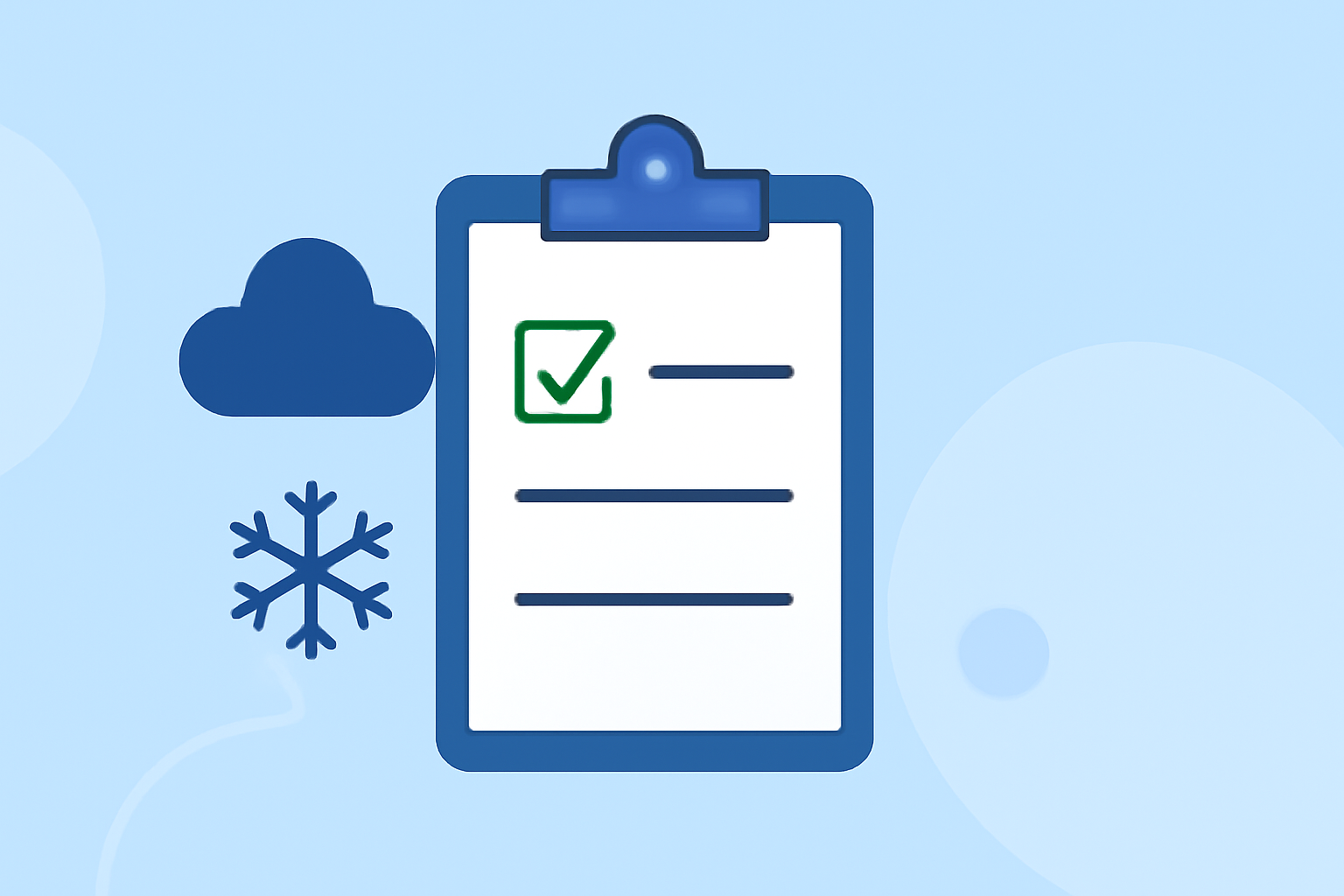 Winter Travel Weather Checklist in Real Time
