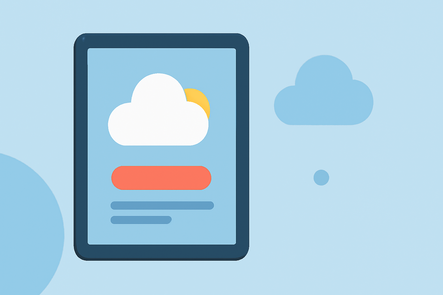 Weather App Subscription Basics Explained on iPad