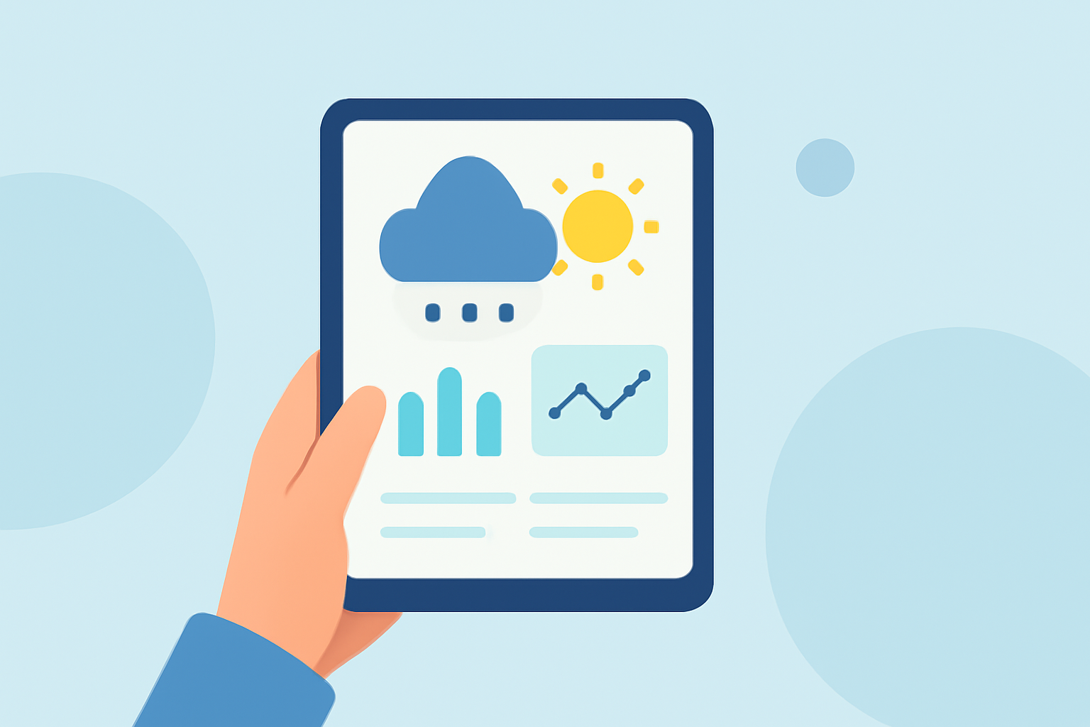 Weather Data Sources Tricks on a Tablet