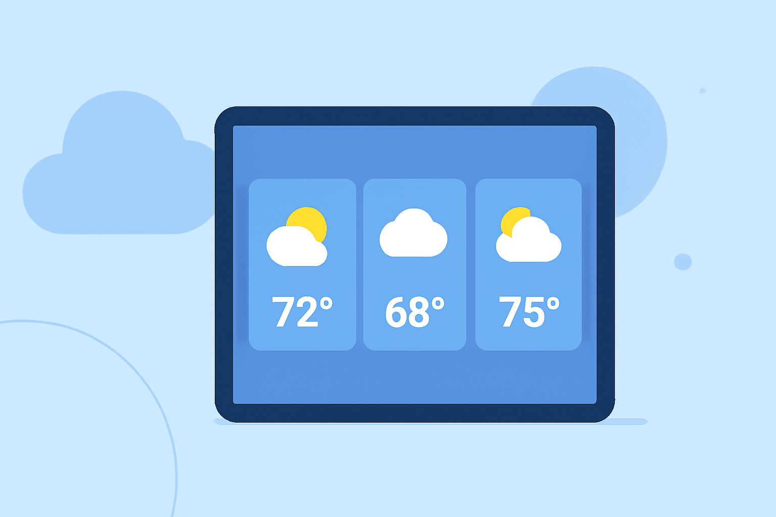 Quickly Compare Weather Across Airports on iPad