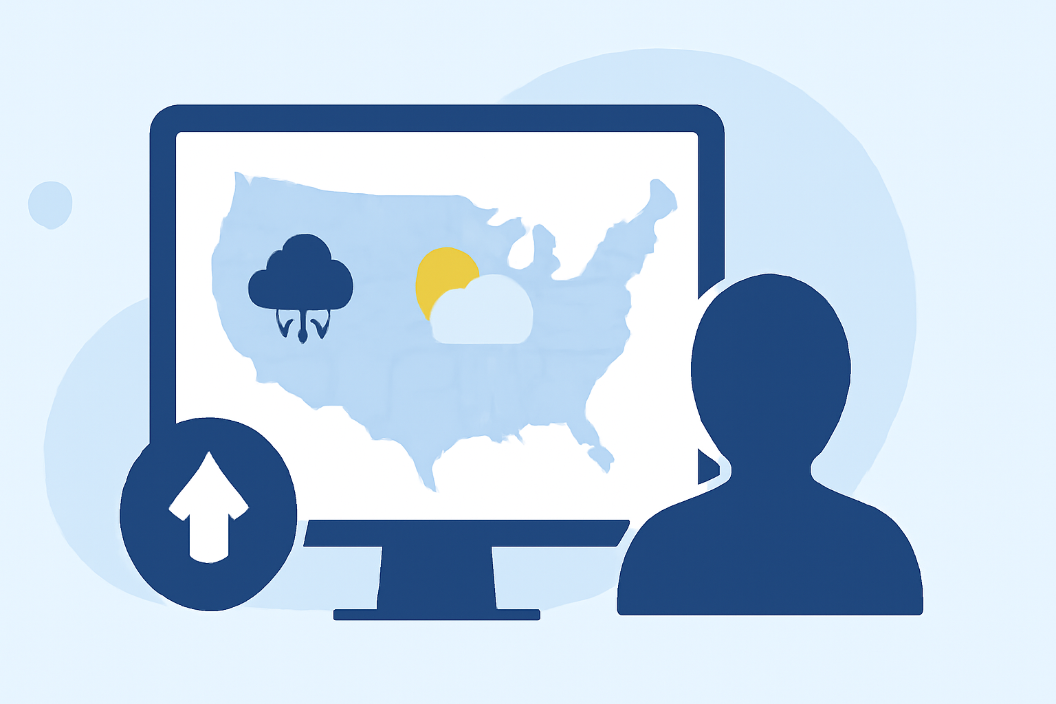 Quick Precipitation Maps for Travelers in the US