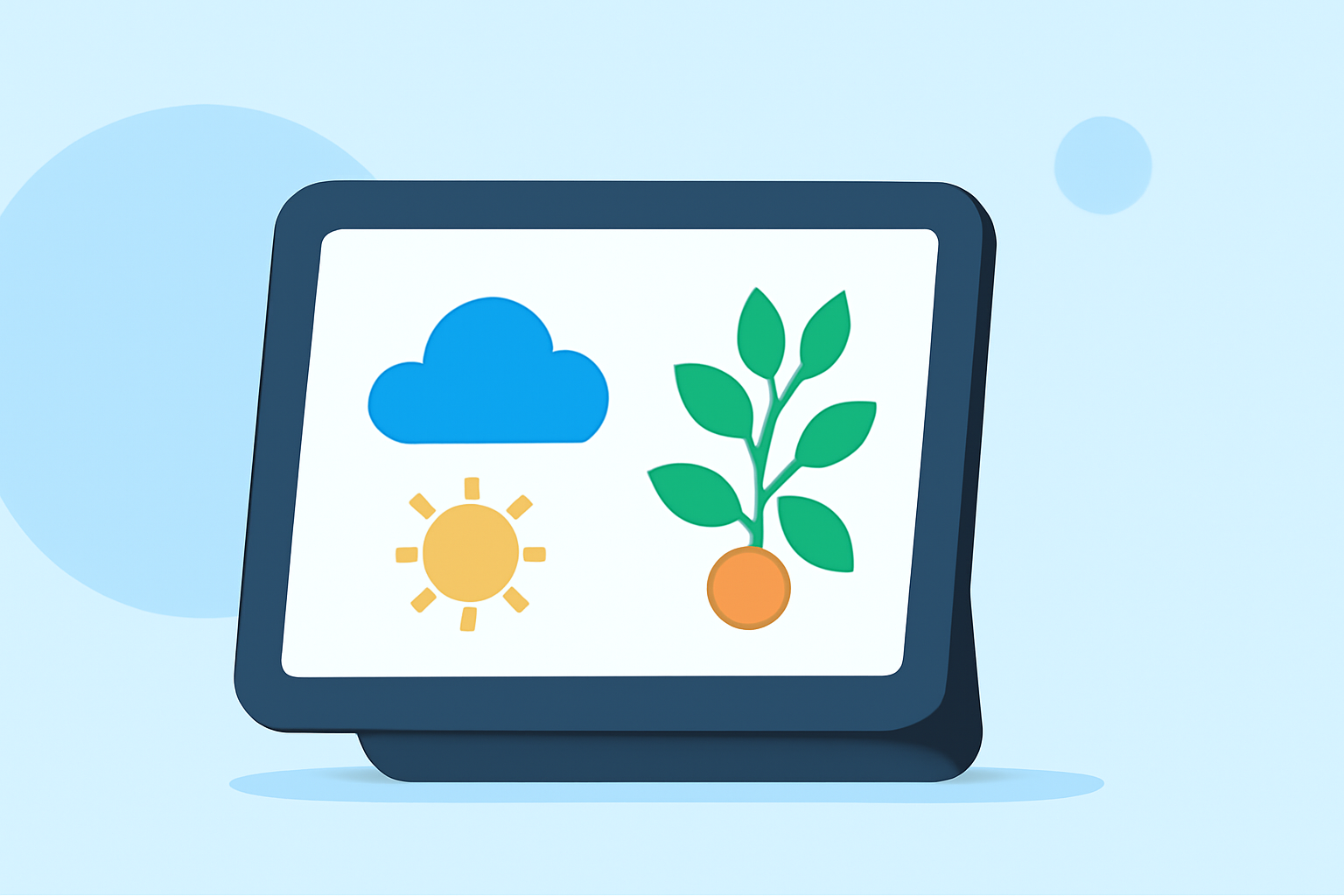 Common Weather for Fruit Growing Questions on a Smart Display
