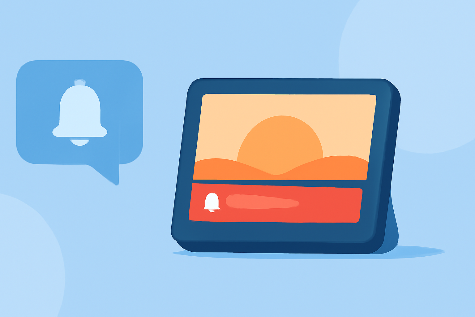 Sunset Notifications Guide on a Smart Display