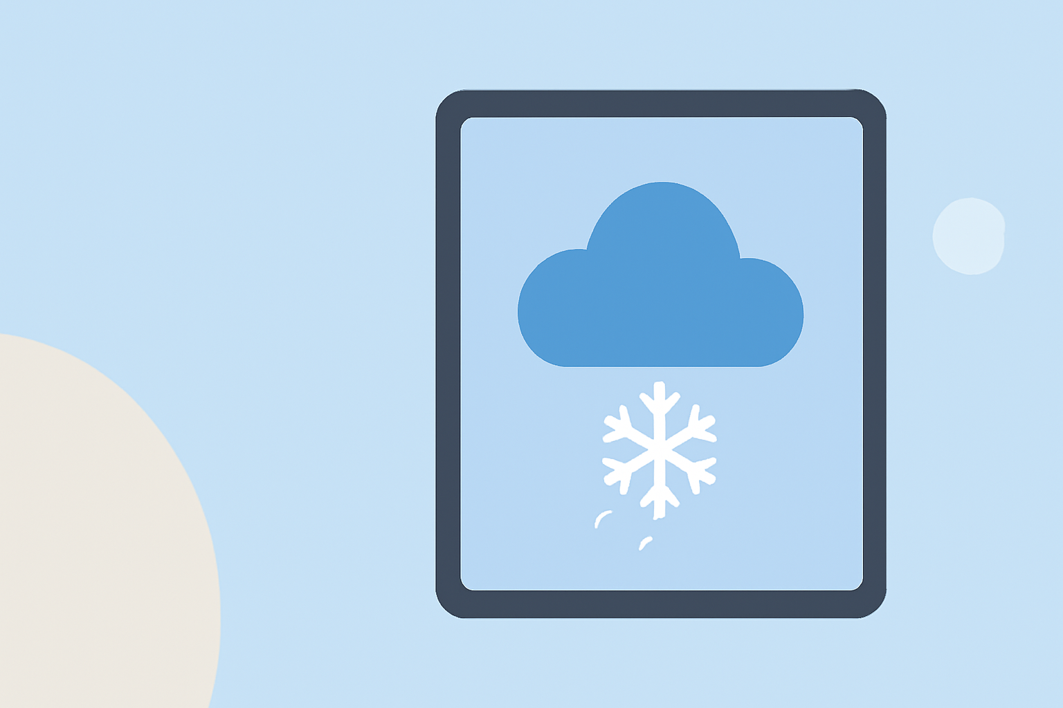 Snowstorm Preparation Tips on iPad