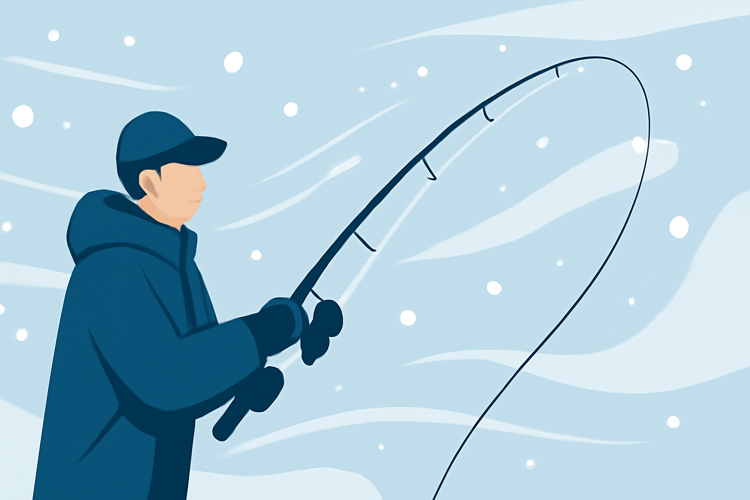 Fishing During Winter Storms: A Beginner's Guide