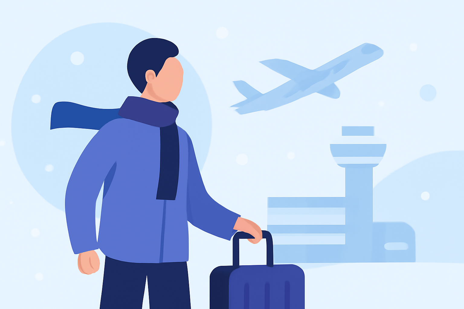 Dealing with Easy Snow at Your Arrival Airport for International Travel