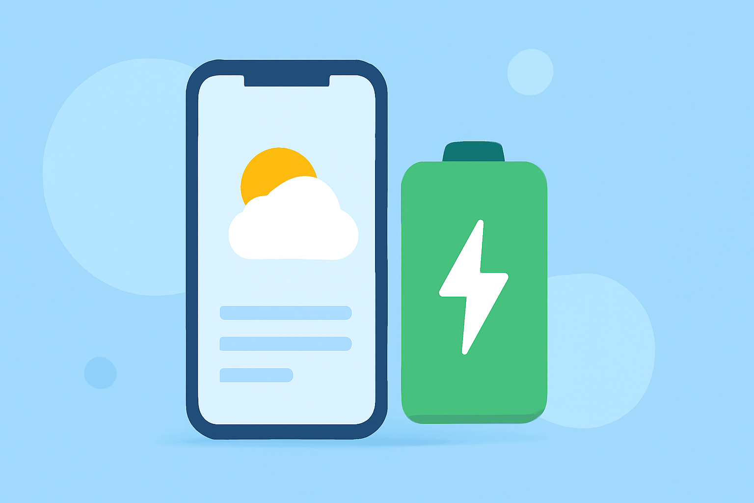 Optimizing Weather App Battery Usage During Travel