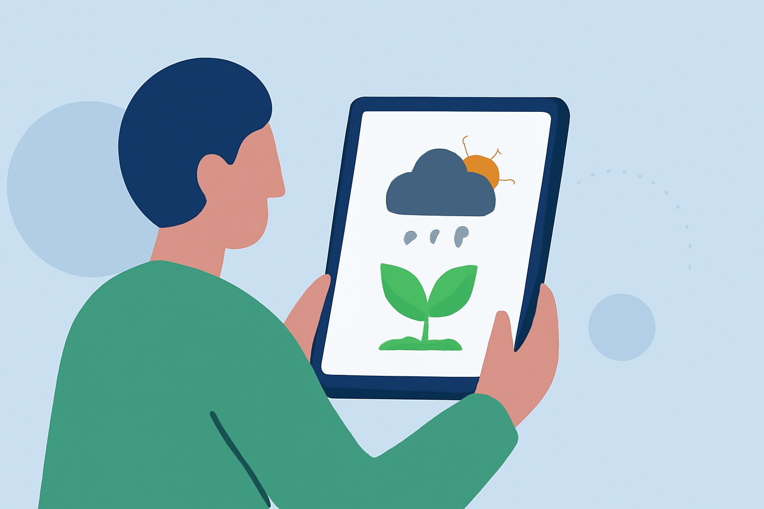 Weather Tips for Vegetable Growing Using iPad