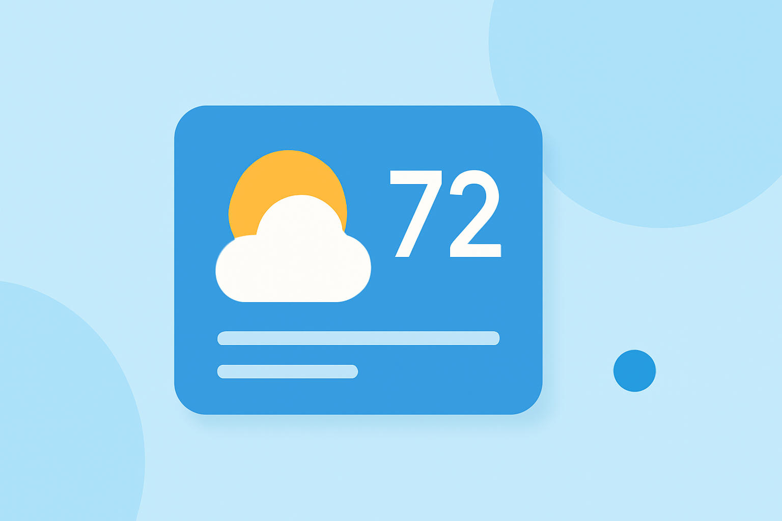 Creating Professional Medium-Sized Weather Widgets from Scratch