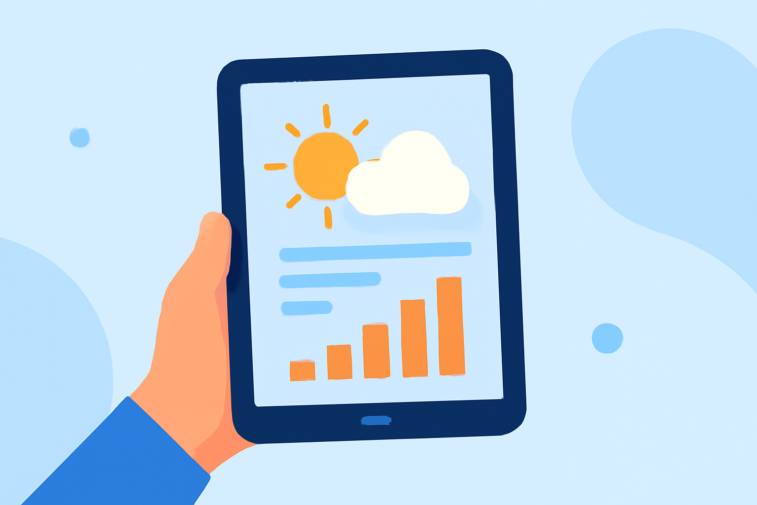 Your Guide to Summer Weather Outlooks on a Tablet