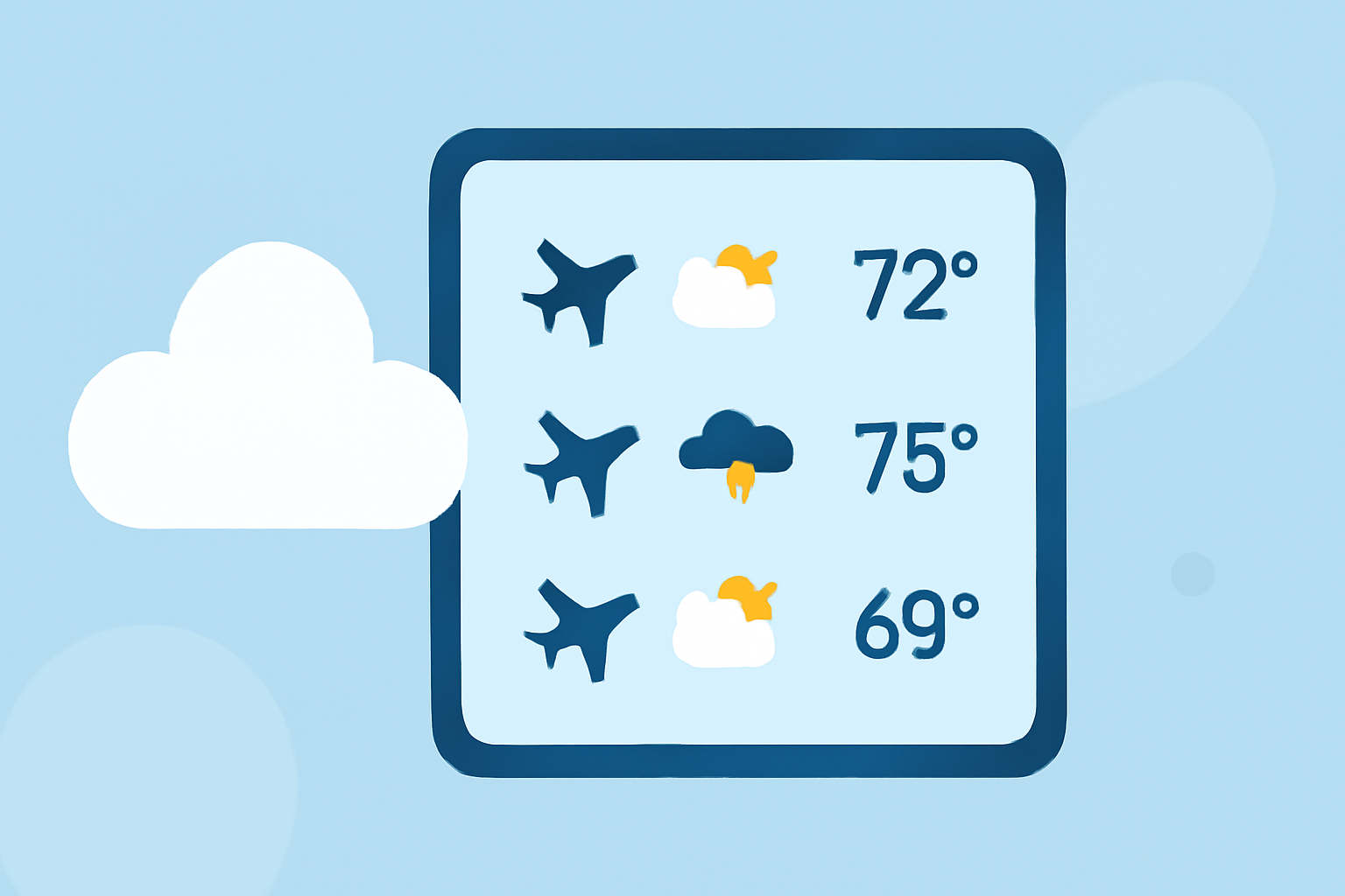 How to Monitor Travel-Day Weather at Multiple Airports on Your iPad