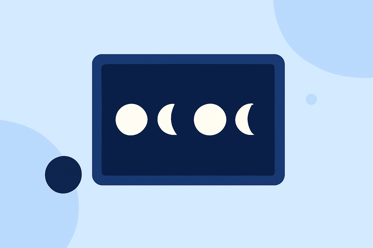An Introduction to Moon Phases on a Tablet