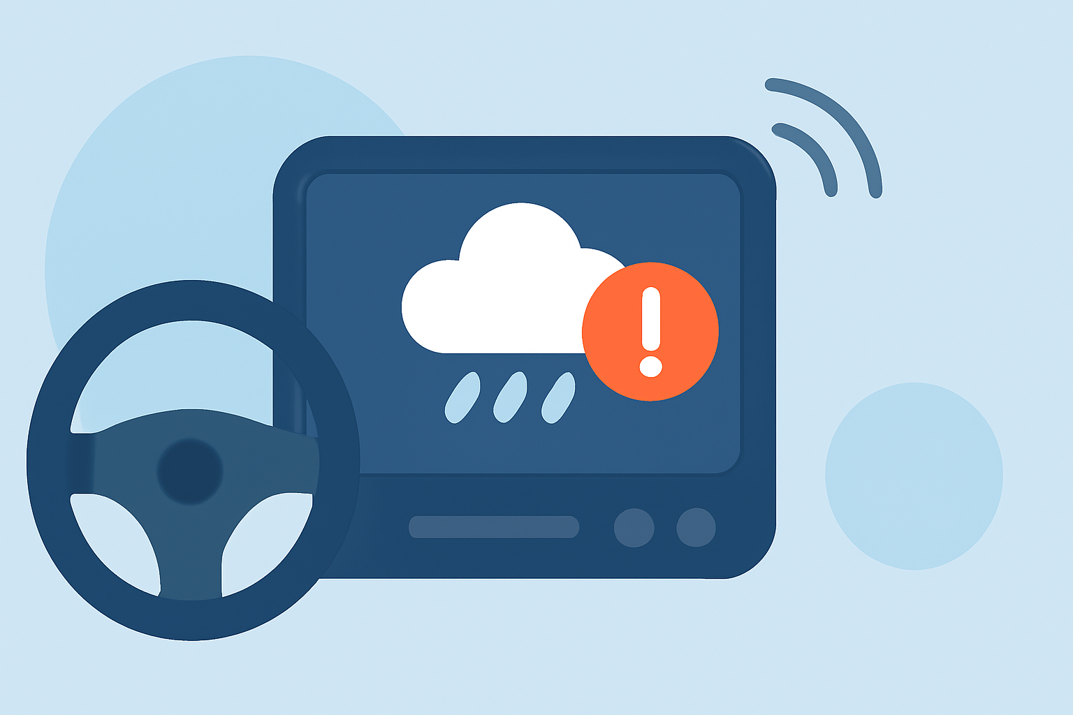 Weather Notification Basics Tutorial in the Car