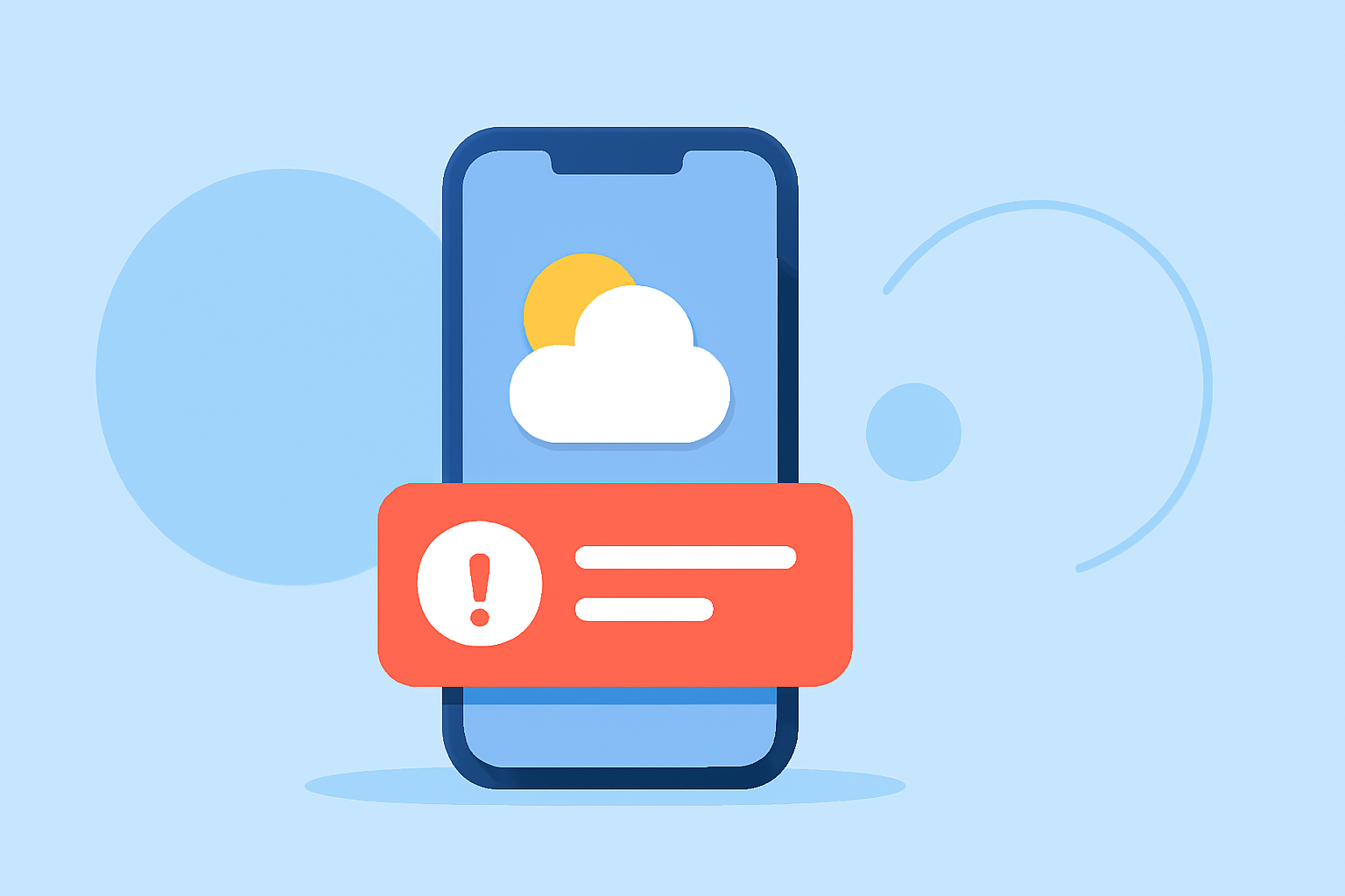 Examples of Push Notification Alerts for Weather Apps
