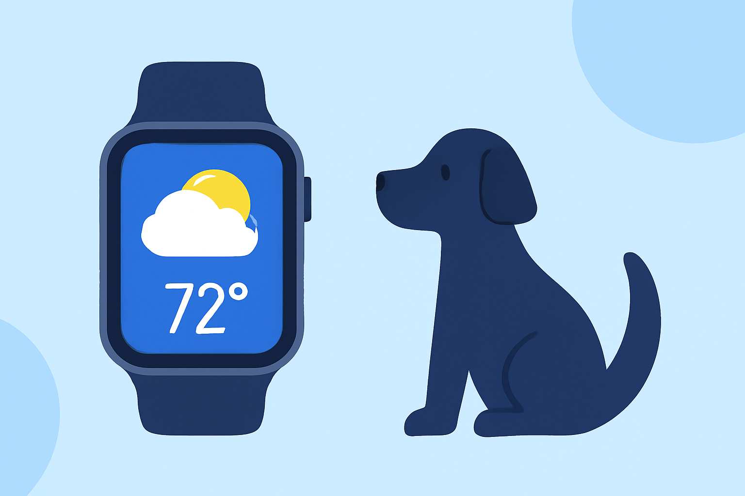 Easy Weather for Dog Walking on Apple Watch