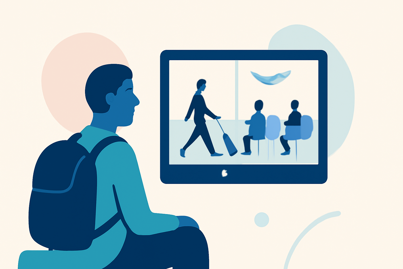 Enhancing Solo Travel with Airport People-Watching Clips