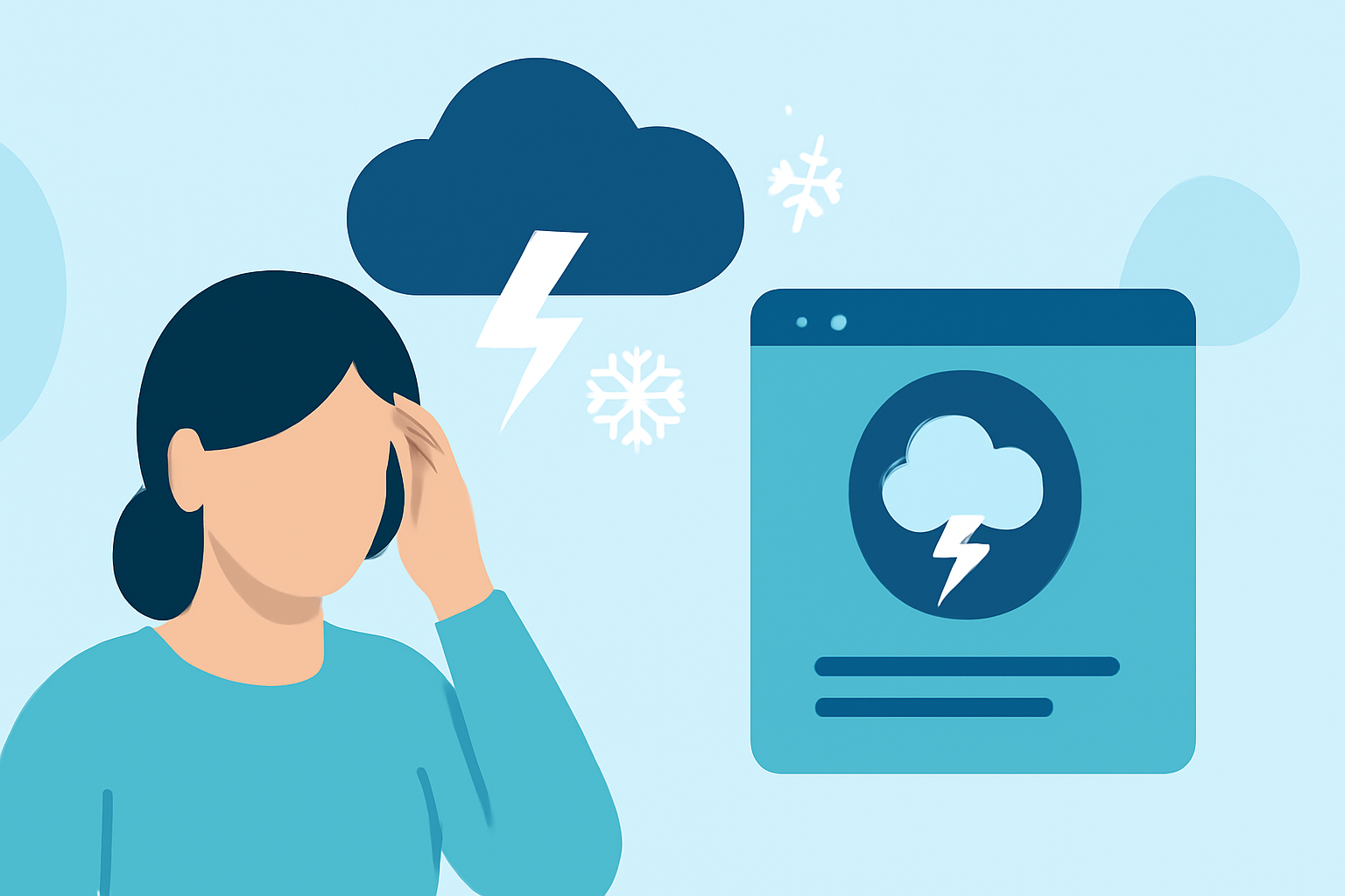 Managing Migraines During Winter Storms with Weather Insights