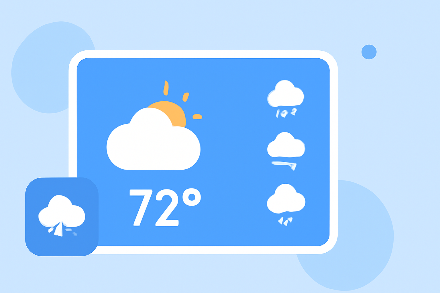 Weather Home Screen Widgets Cheat Sheet