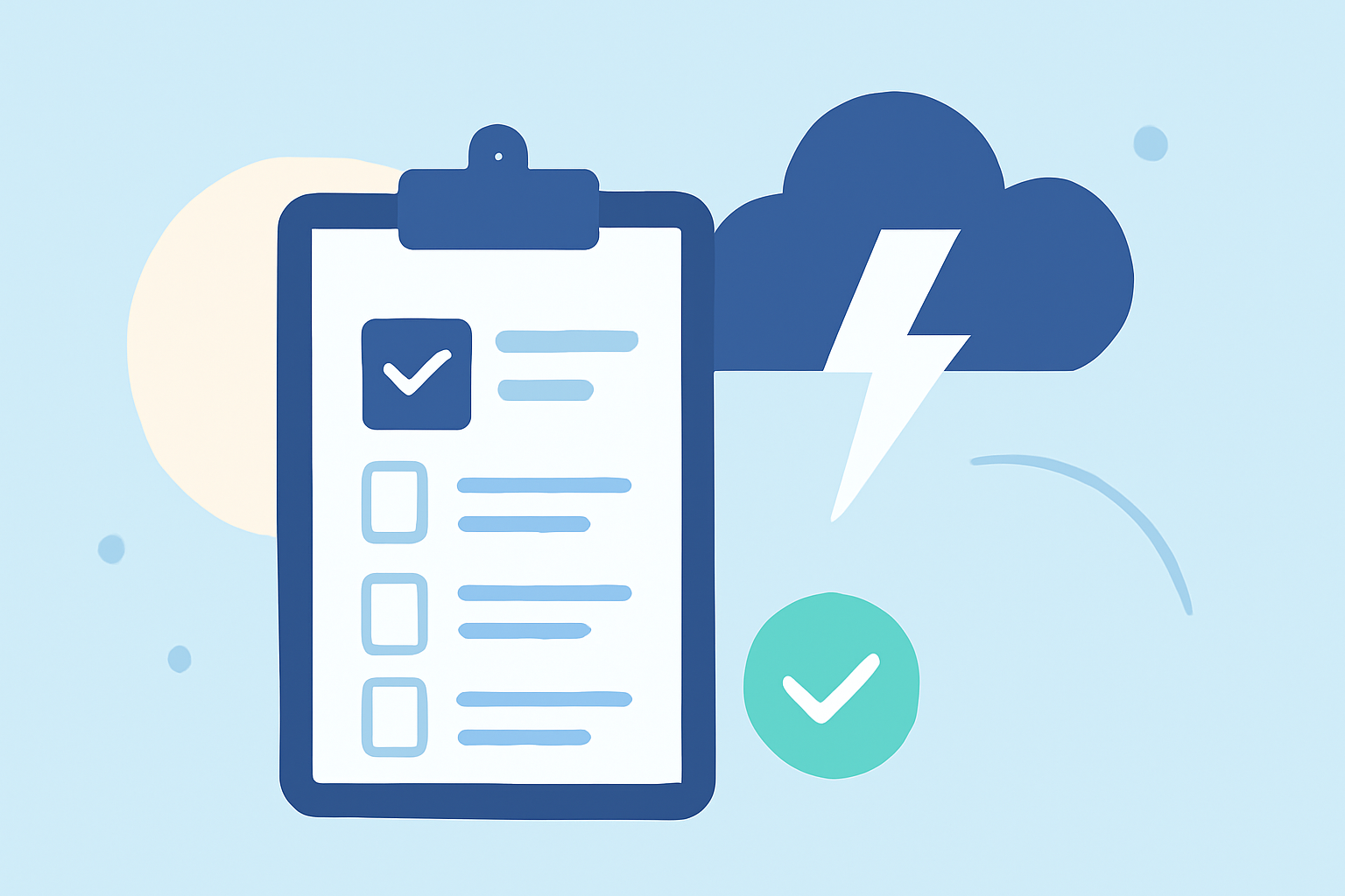 Thunderstorm Preparation Checklist During Winter Storms