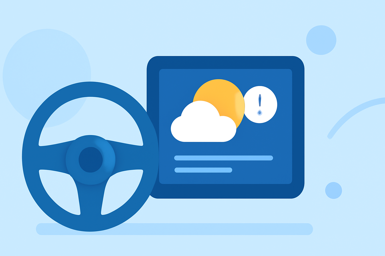Quick Weather Notification Basics in the Car