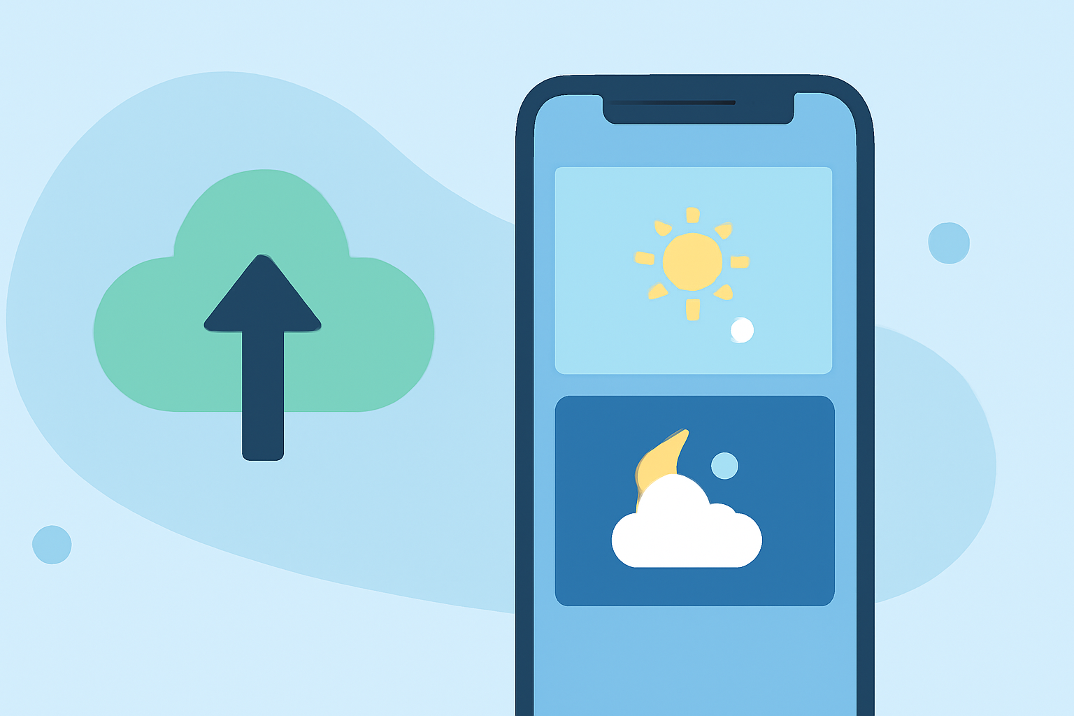 Morning vs Evening Airport Weather Guide on Android