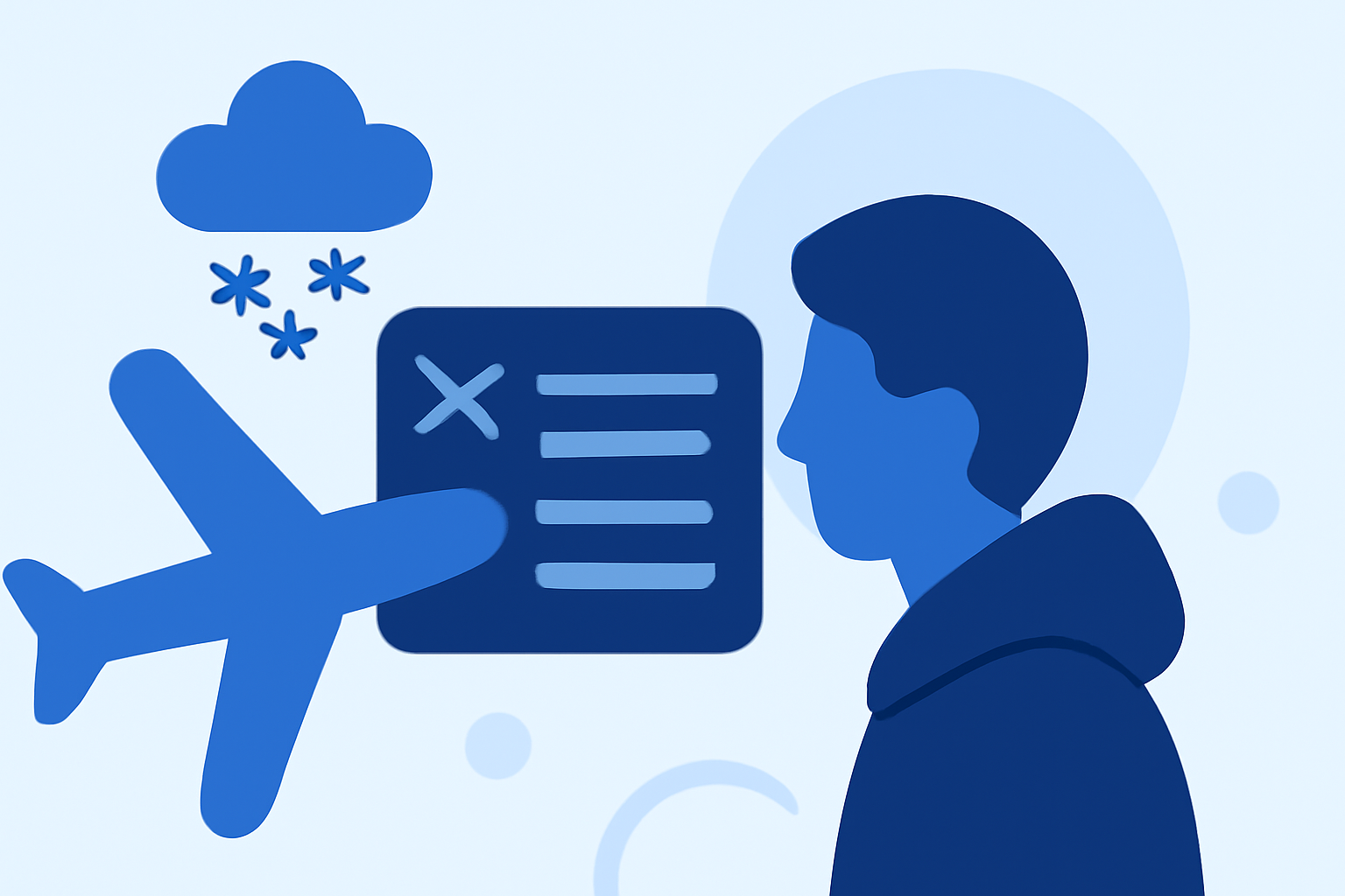 Winter Storms and Air Travel Explained at the Airport