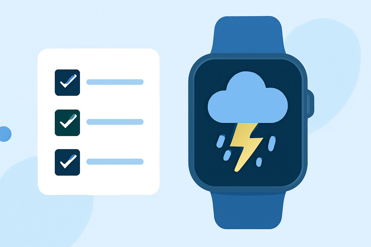 Thunderstorm Safety Checklist for Wear OS Users