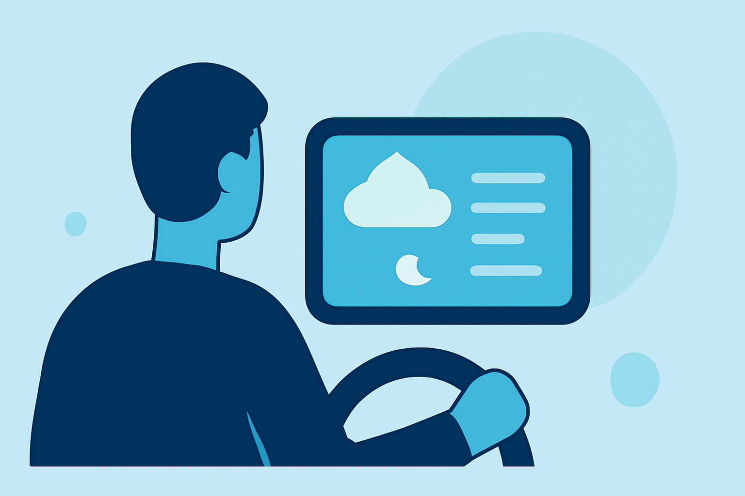 Evening Weather Check Explained in the Car