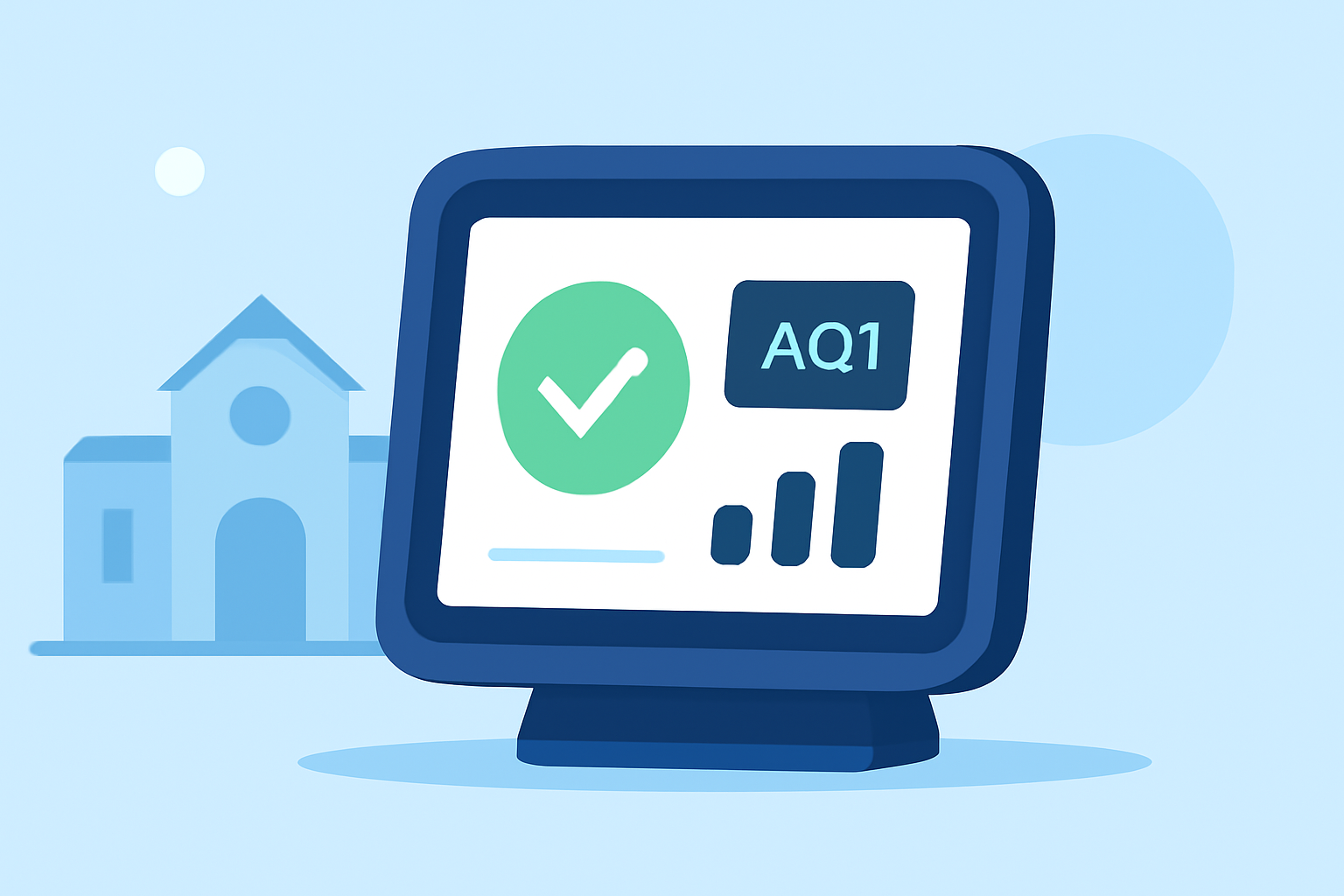 Enhancing School Environments with Real-Time Air Quality Monitoring on Smart Displays