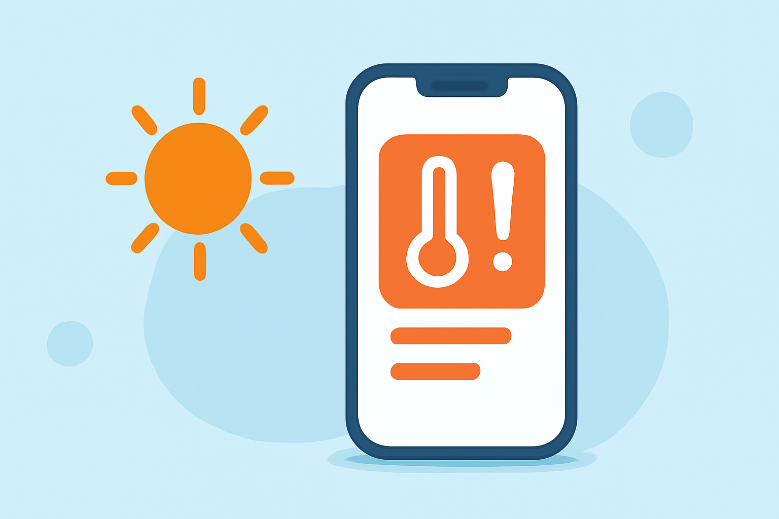 Heat Wave Alerts for Beginners on iPhone
