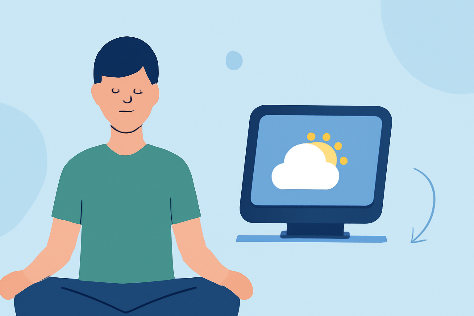 Weather Considerations for Outdoor Meditation on Smart Displays