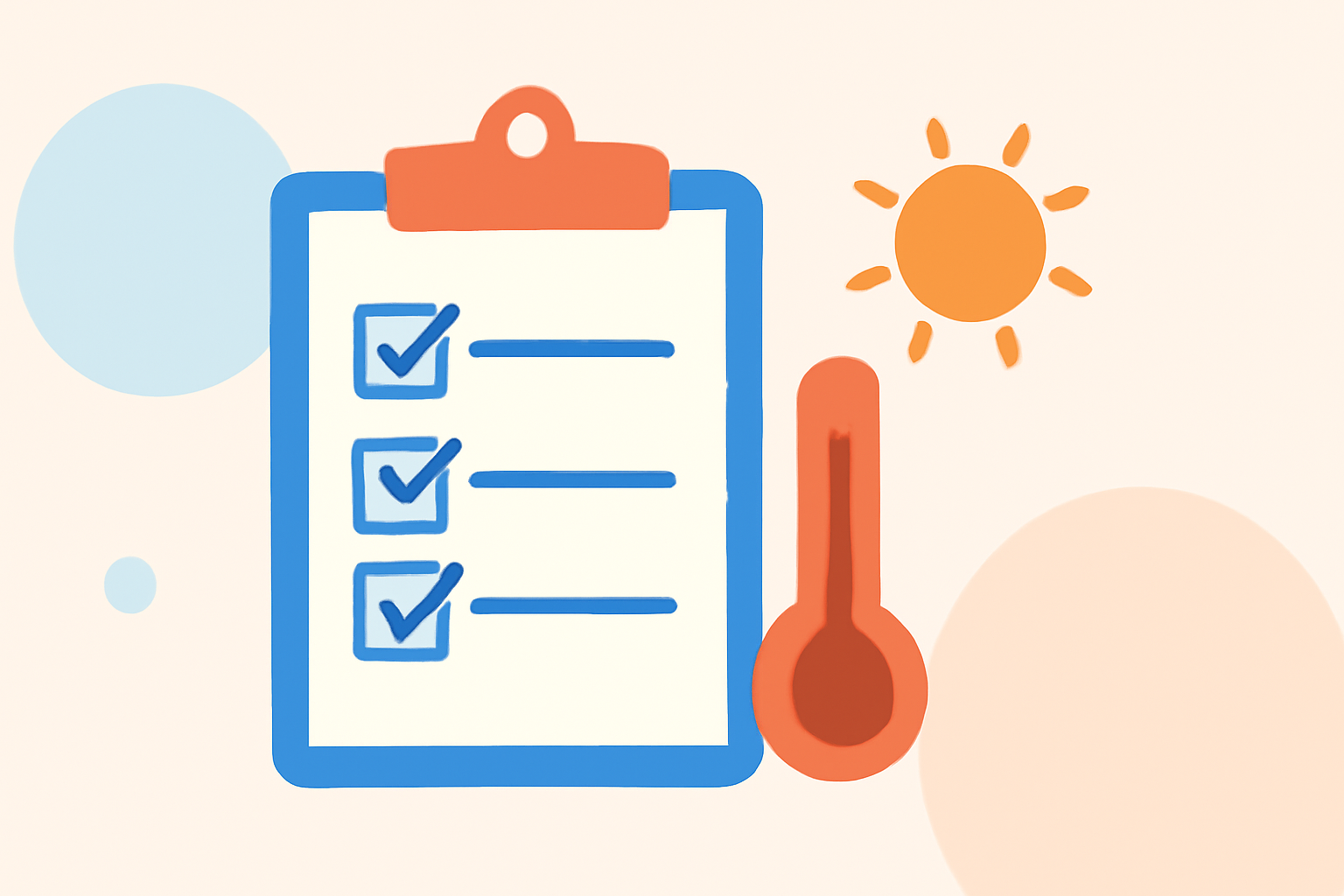 Daily Weather Forecast Checklist During Heat Waves