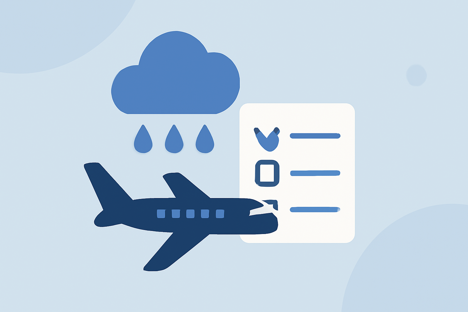 Rain Delays for Flights: Essential Checklist for Travelers in the United States
