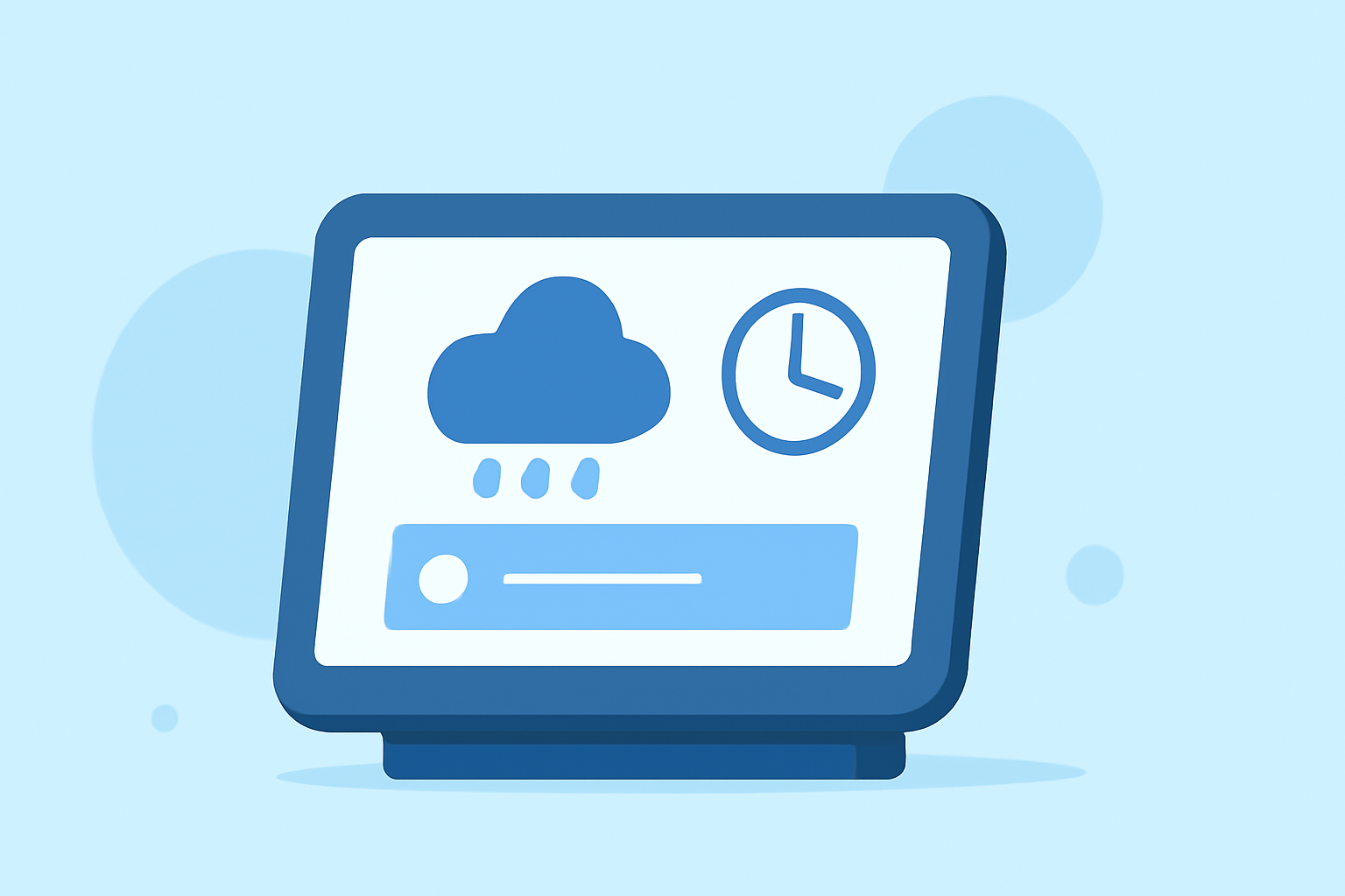 Setting Up Rain Start Time Notifications on Your Smart Display