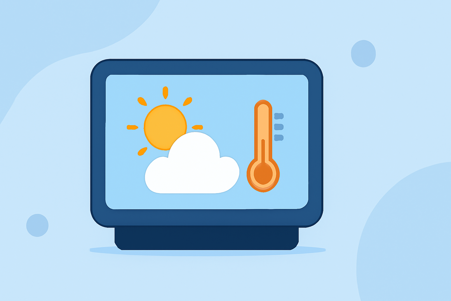 An Introduction to Summer Weather Outlook on a Smart Display