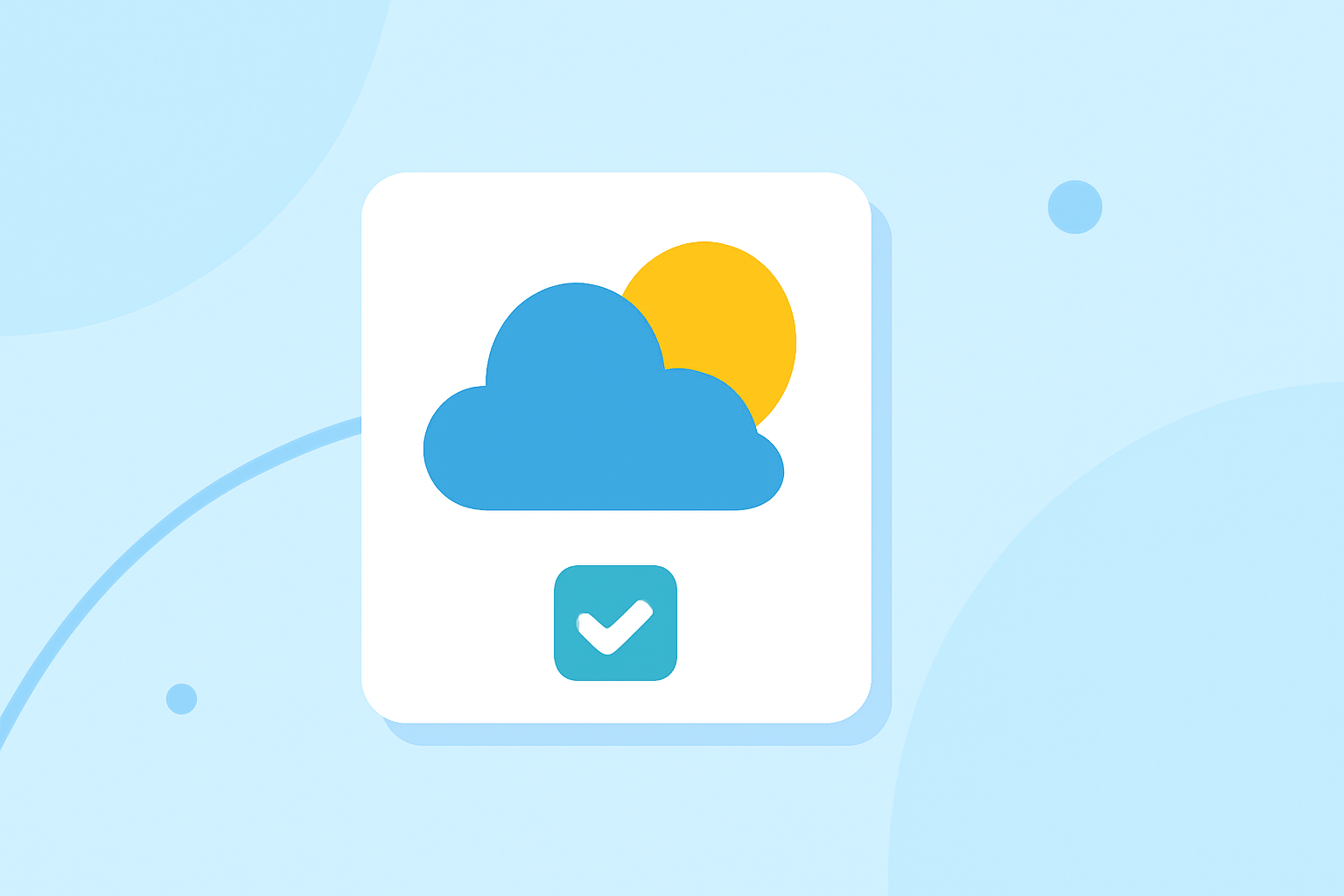 Weather Home Screen Widgets Checklist