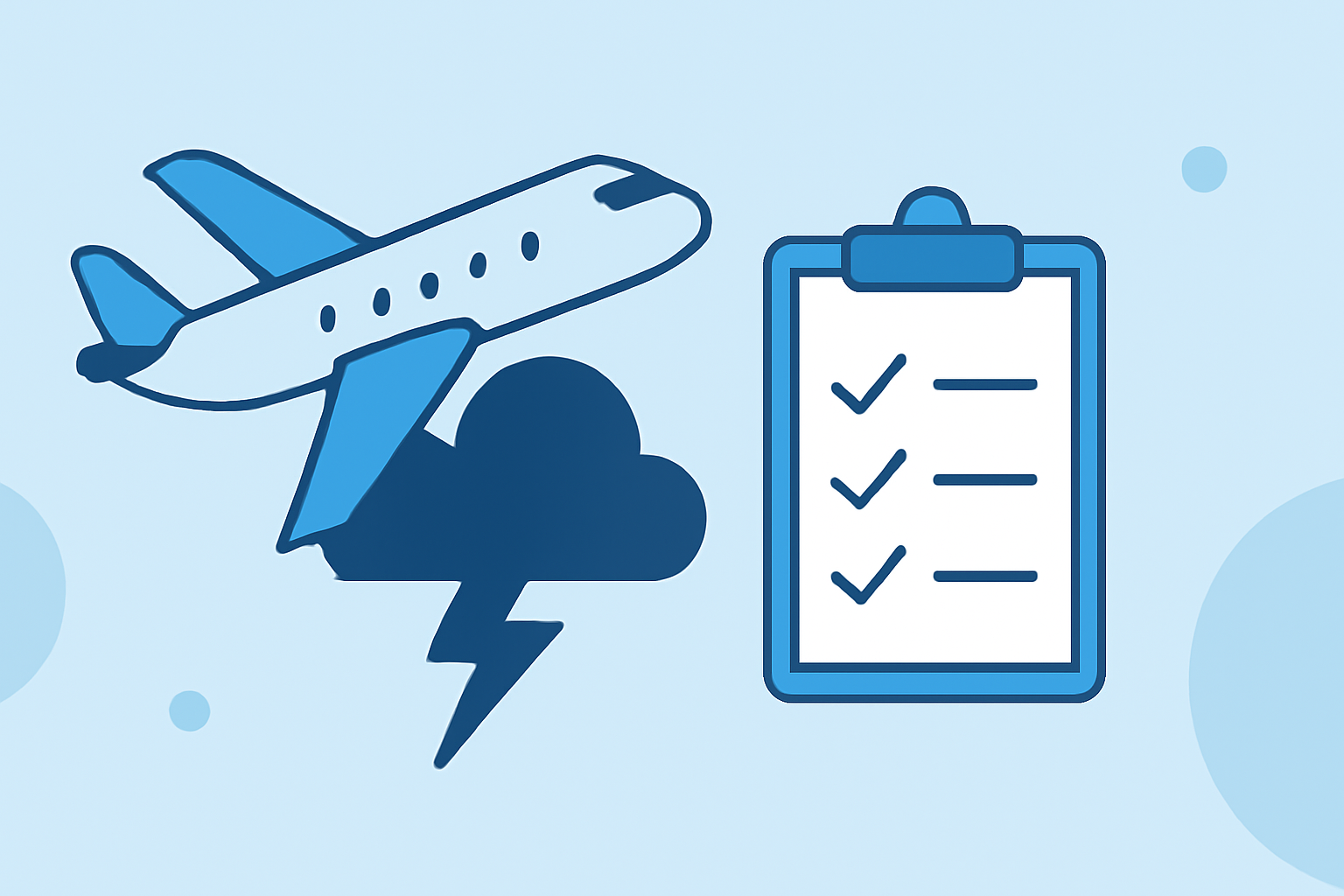 Flight Delays from Thunderstorms: Essential Checklist and How Planes Live Can Help