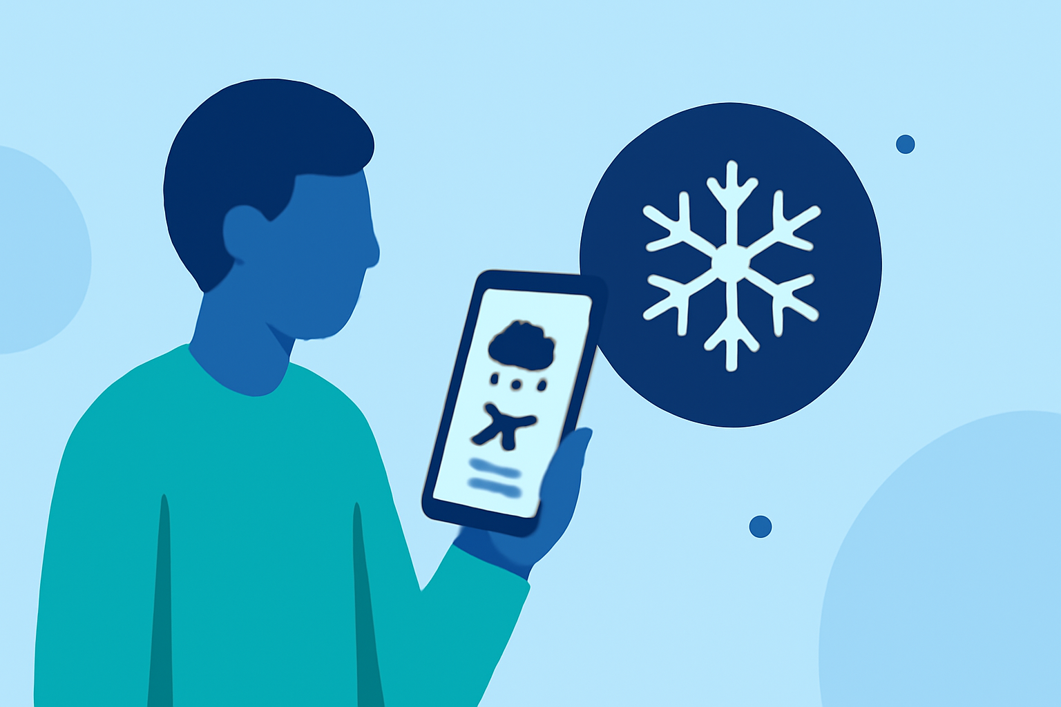 How to Monitor Snow Impacts at Your Departure Airport Using Mobile Apps