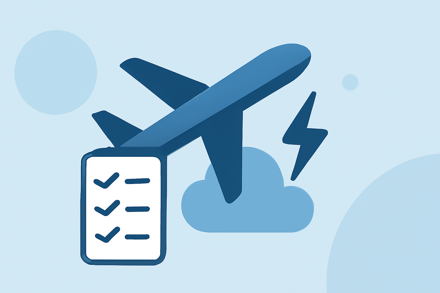 Timing Flights Around Storms: A Comprehensive Checklist