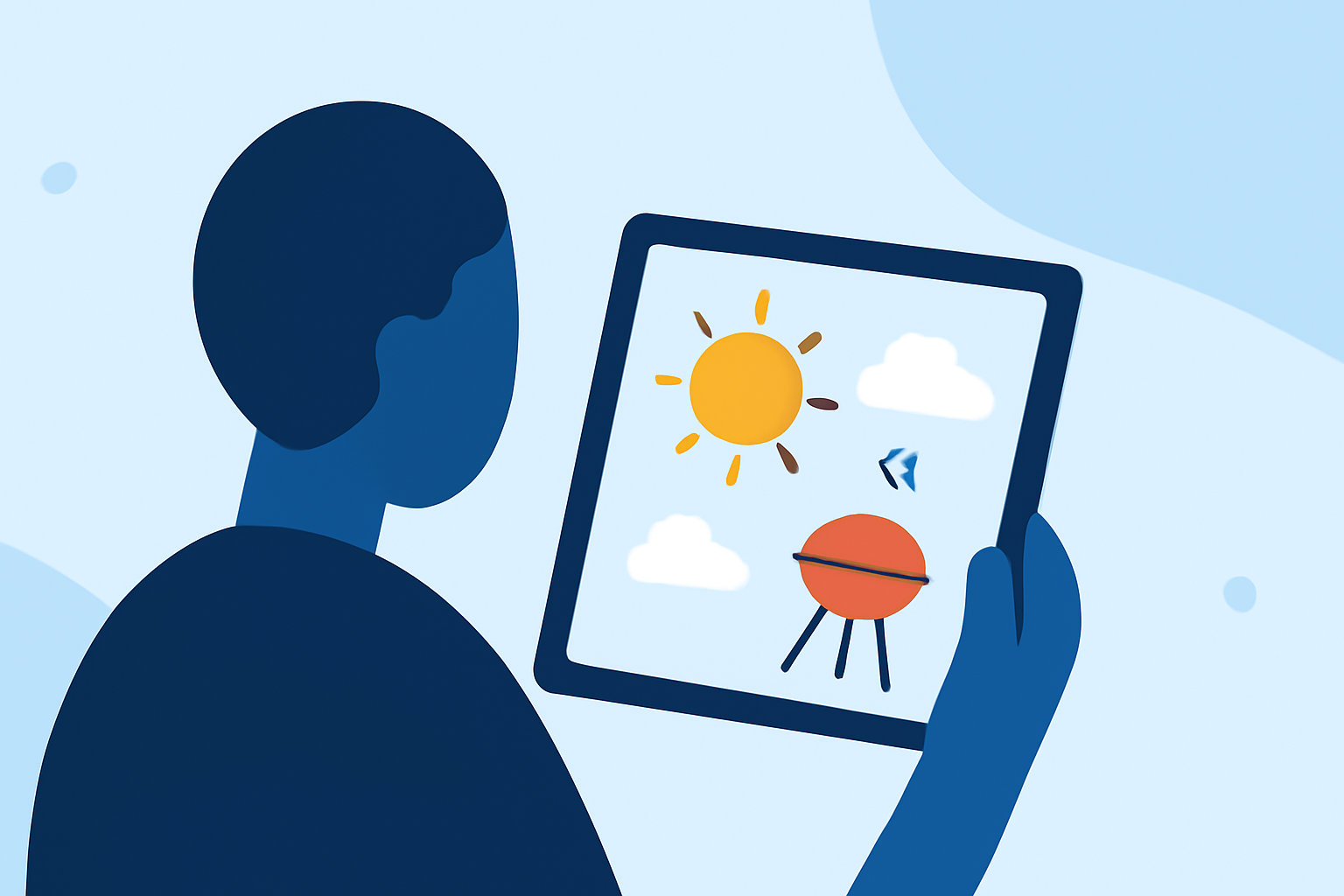 Planning Your Outdoor Barbecue: Weather Insights on a Tablet