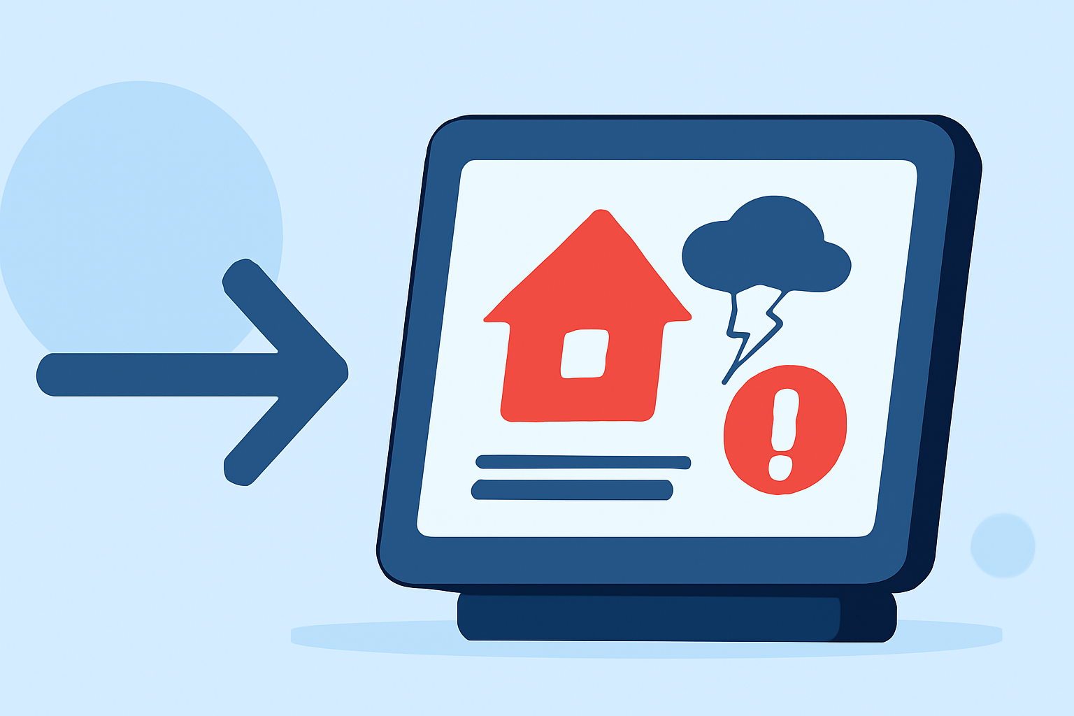 Easy Severe Weather Evacuation Plans on a Smart Display