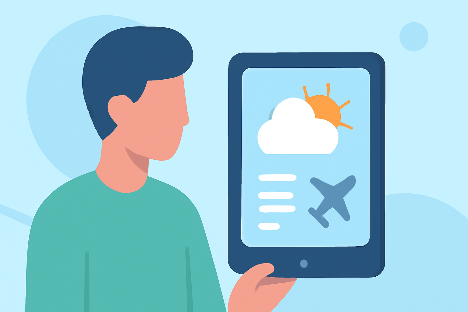 How to Check Weather Before a Delayed Flight on Your iPad