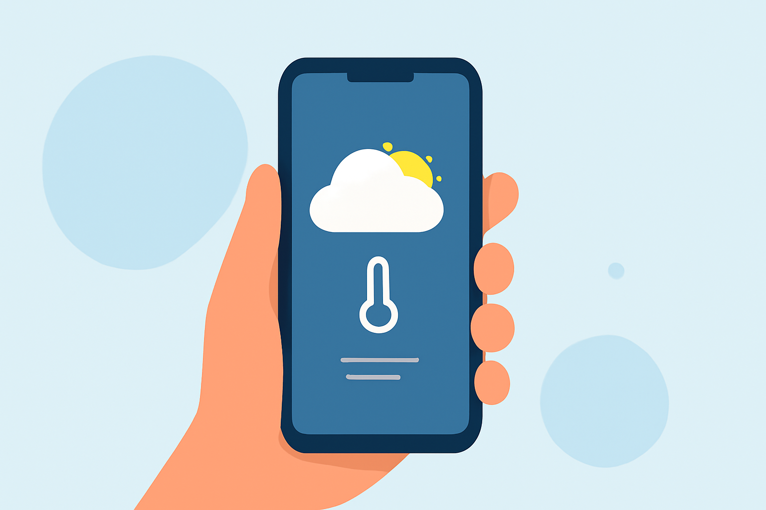 Morning Weather Check Tips on iPhone