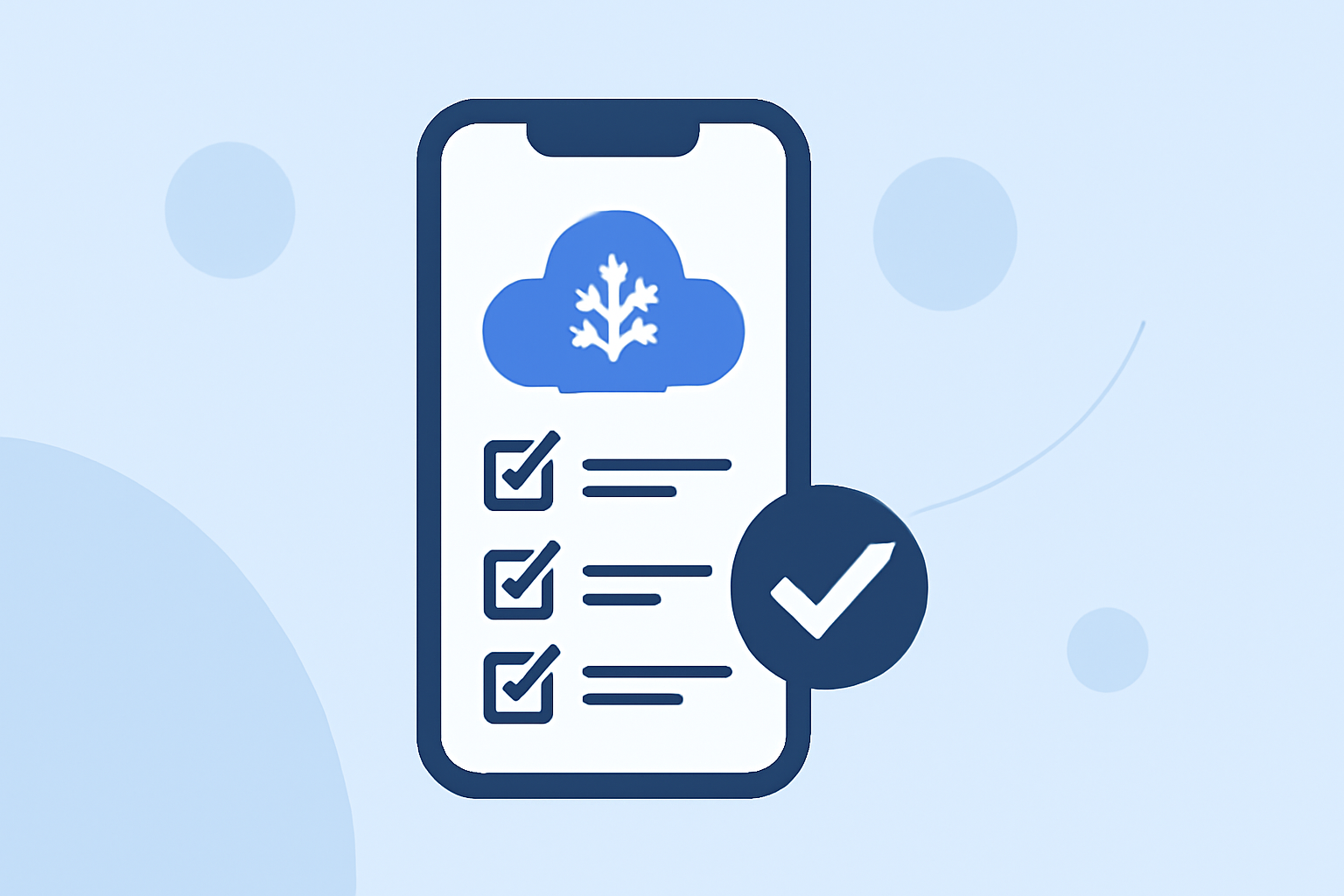 Snow Delays for Flights Checklist on Your Phone