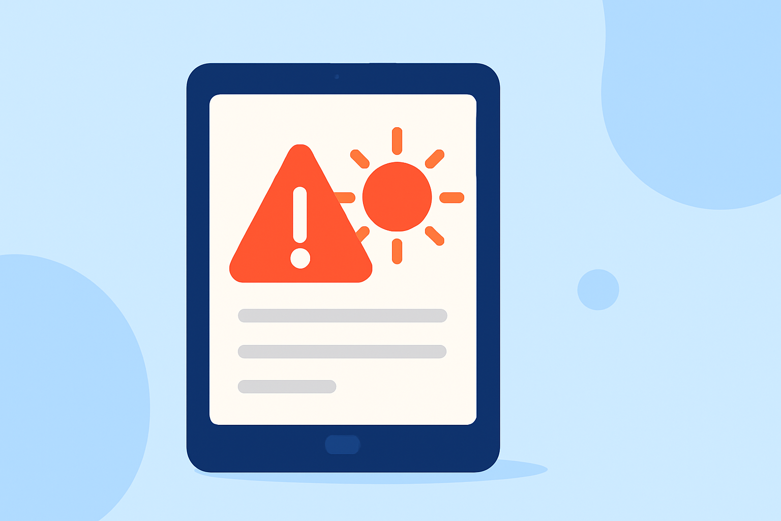 An Introduction to Heat Wave Alerts on a Tablet
