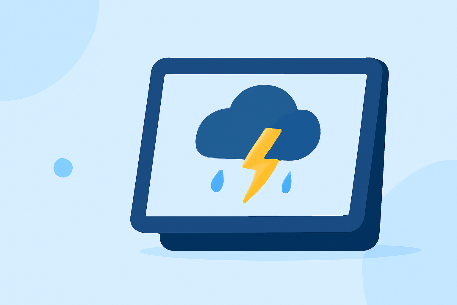 Easy Thunderstorm Safety on a Smart Display