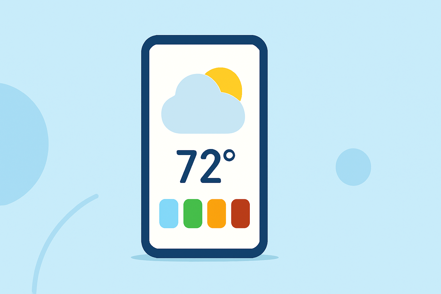 Easy Weather Widget Color Themes on Android